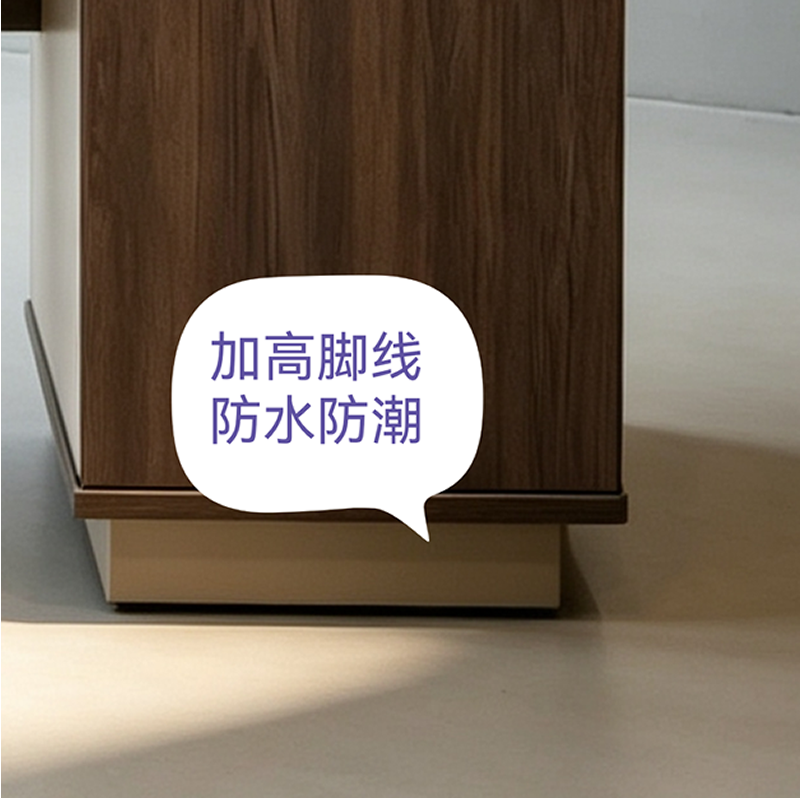 苏宁宜品办公桌JQ-SA100312简约现代木质面板办公桌职员桌1400*700*750mm可定制轻奢高清大图