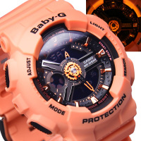 卡西欧(CASIO)手表 BABY-G系列双显街头风运动女表BA-111-4A2