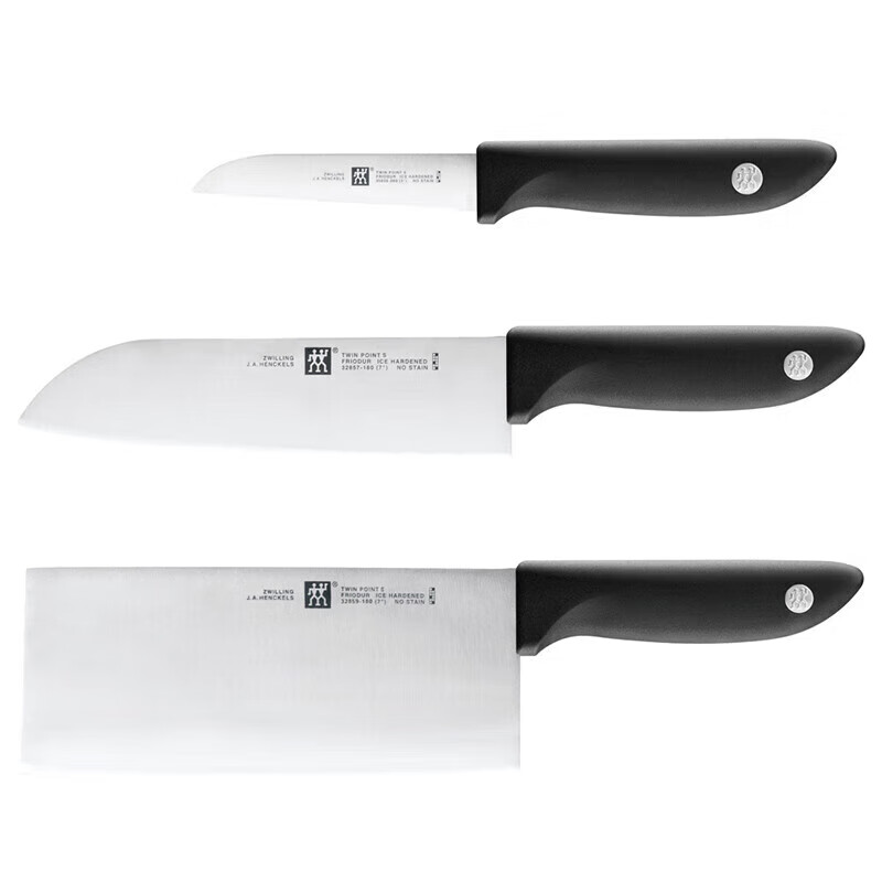 双立人(ZWILLING)家用刀具套装切菜切肉磁性竹制插刀架五件套1012423高清大图