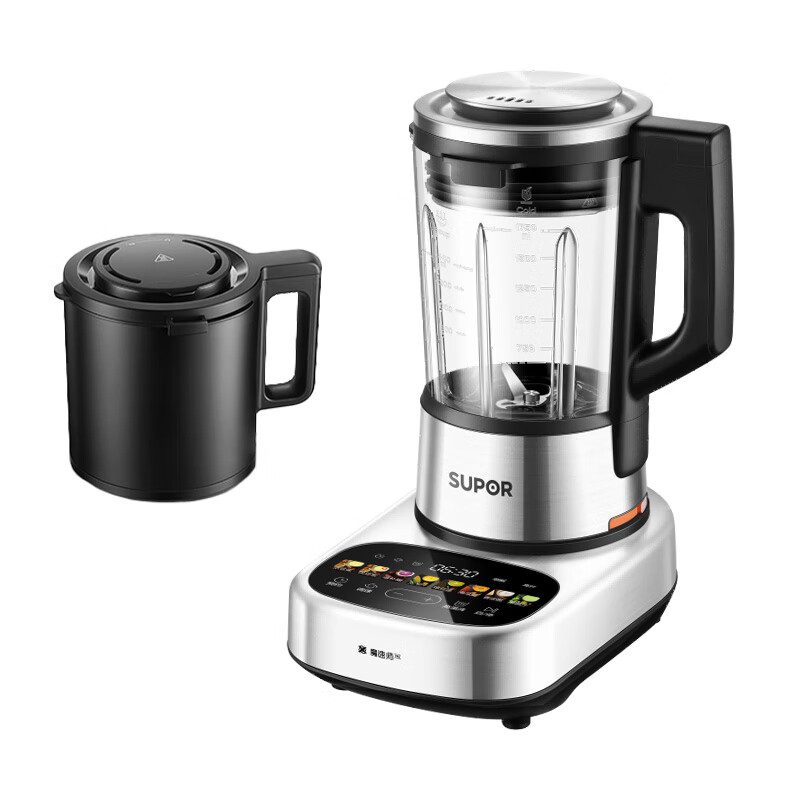 苏泊尔 SPX908R可拆洗低音降噪破壁机 1.75L多功能料理机变频无刷全自动早餐豆浆机