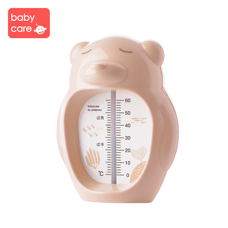 babycare婴儿水温计 儿童宝宝洗澡测水温表新生儿家用洗澡温度计 薄雾粉 3708