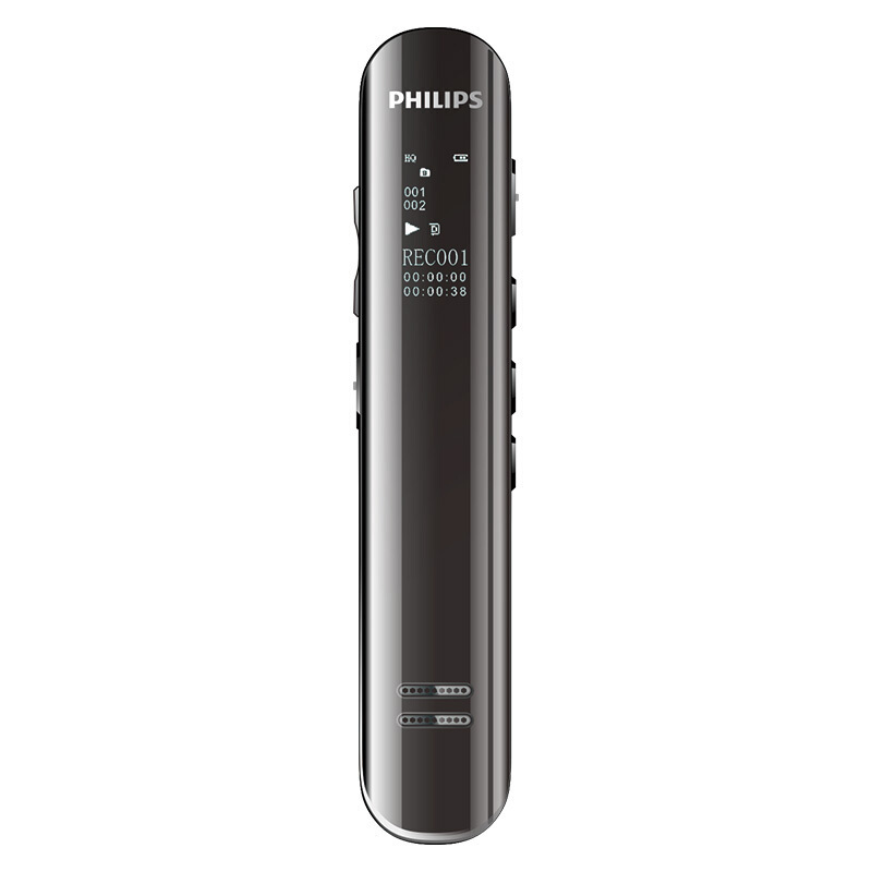 飞利浦(PHILIPS)VTR5210 16G 会议采访 数字降噪 双麦克风数码锂电录音笔 锖色