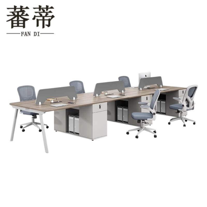 蕃蒂 办公桌 含椅360*120*75cm 组高清大图