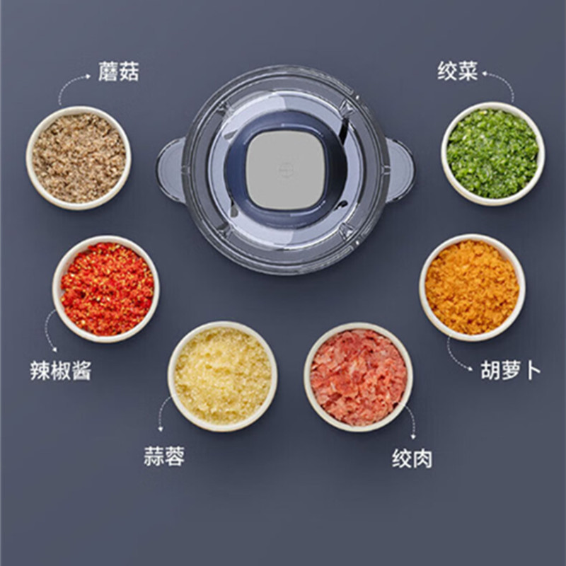 九阳 S18-LA360 绞肉机 家用多功能搅拌辅食切菜电动绞肉馅机 2L高清大图