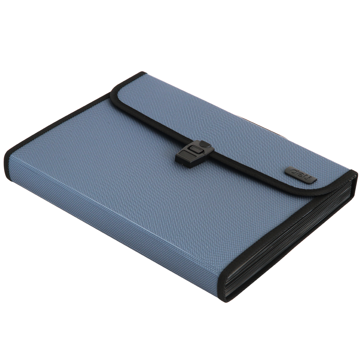 得力(deli)5555格学生风琴包文件包资料包公文包A4 13大容量格学生分类多层整理包袋夹混色单个装高清大图
