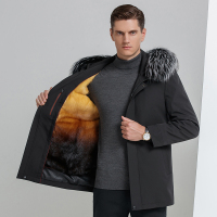 外套潮牌梦特娇九牧王金利来劲霸七匹狼整貂皮大衣皮草外套潮牌大码