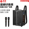惠度（HuiDu）T-08B专业双数字直播OTG直播音箱立体环绕电视娱乐音响户外移动拉杆音箱