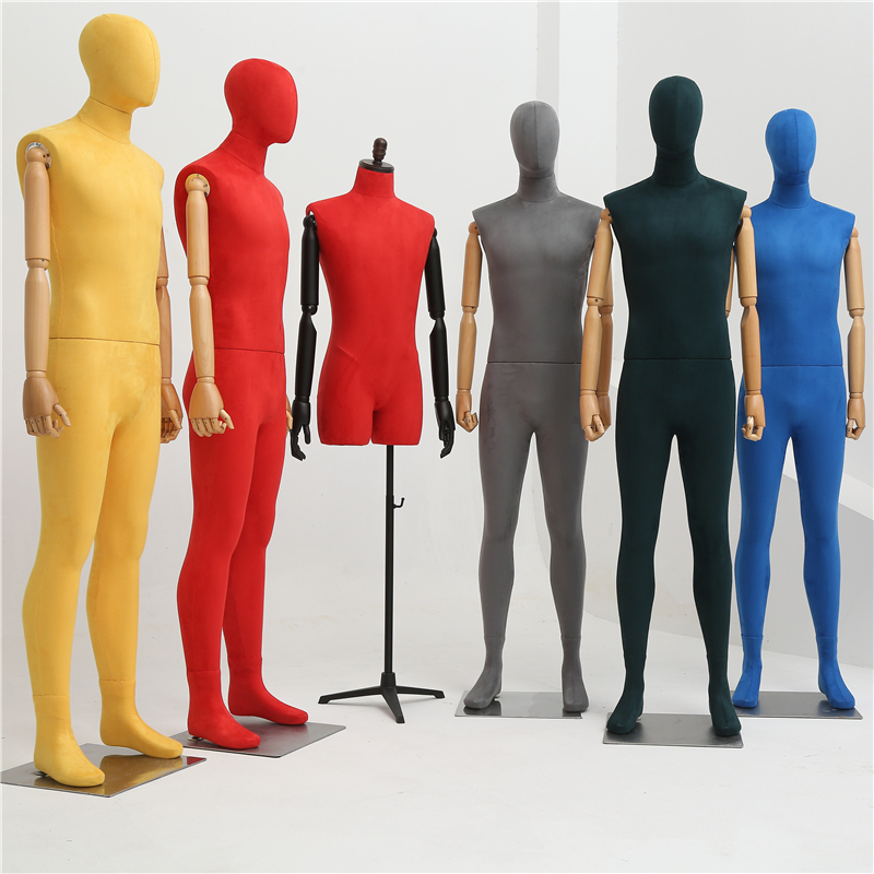 艺可恩欧品橱窗服装男模特全身展示道具电镀半身人体衣架陈列名品店