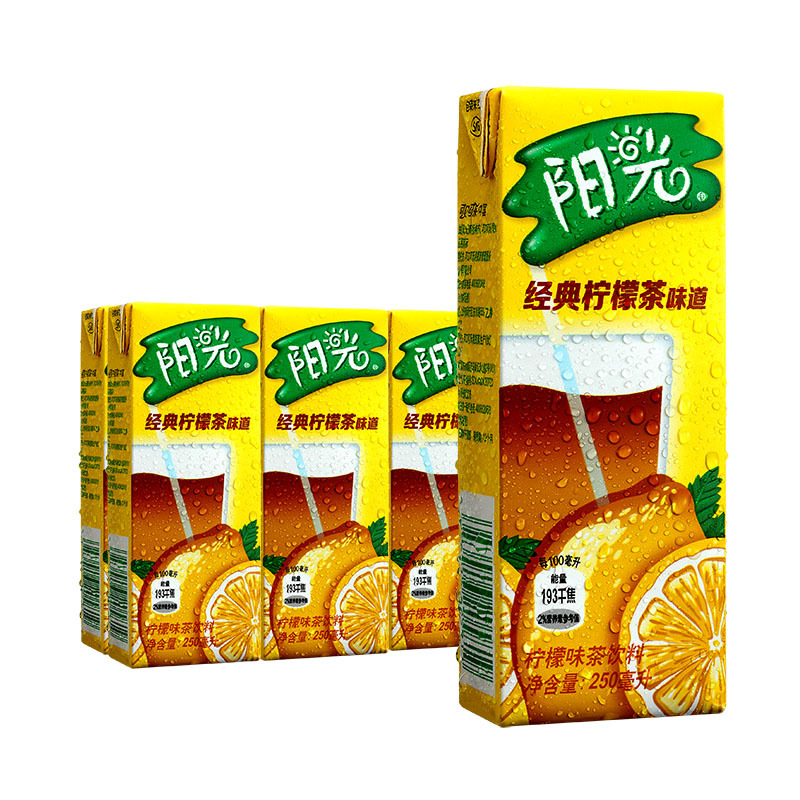 可口可乐阳光柠檬茶纸包250ml*6(6连包)