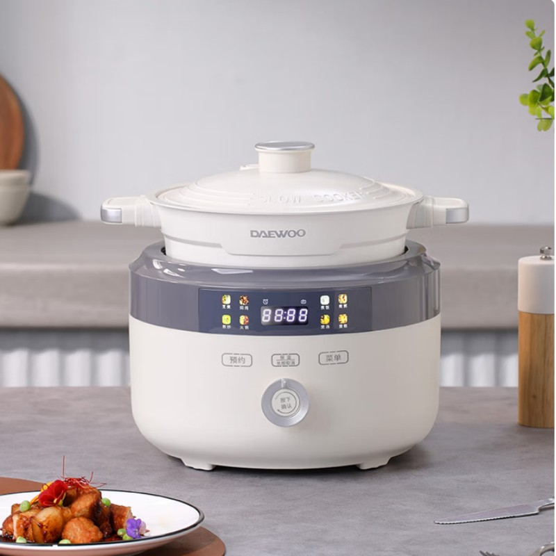 大宇(DAEWOO)多功能料理锅家用焖炖煮饭电火锅多用途锅DYLL-12N06 4.3L
