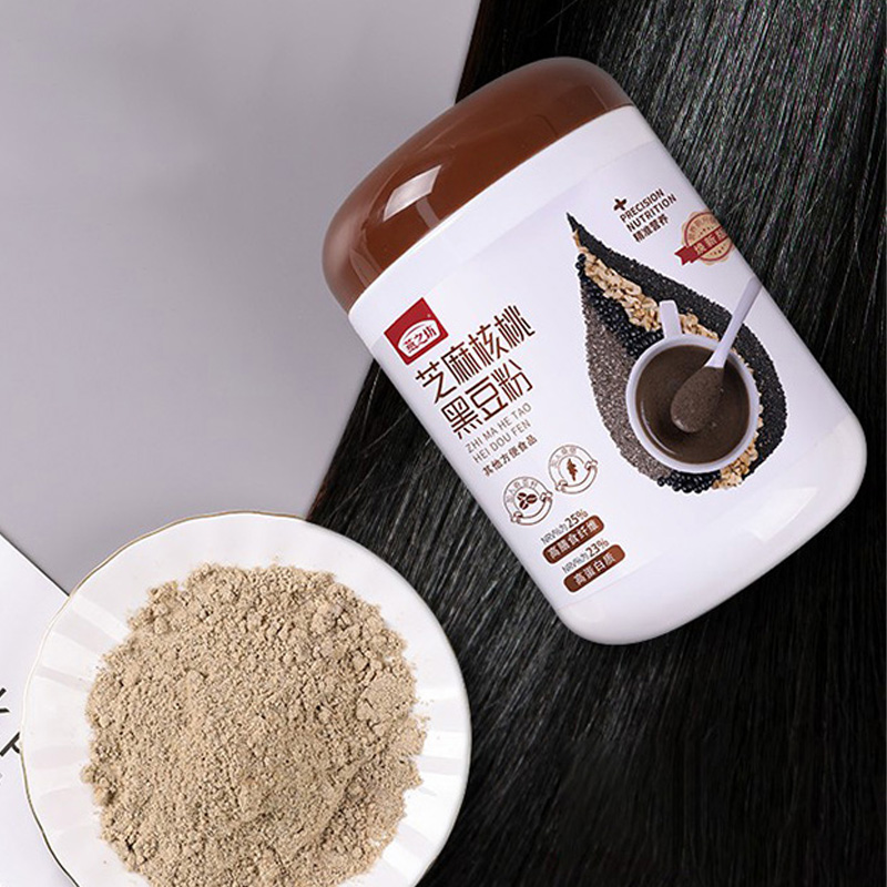 燕之坊黑豆粉口感顺滑香味浓郁粉质细腻核桃芝麻罐装焕新款500g高清大图