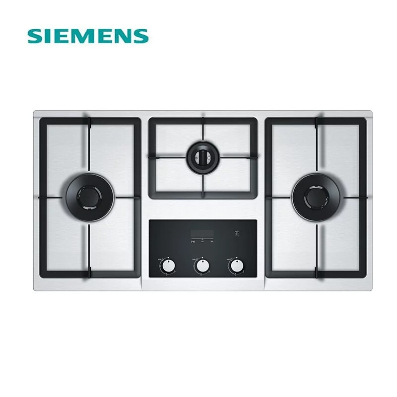 西门子siemens嵌入式三眼燃气灶天然气灶具黑色参数