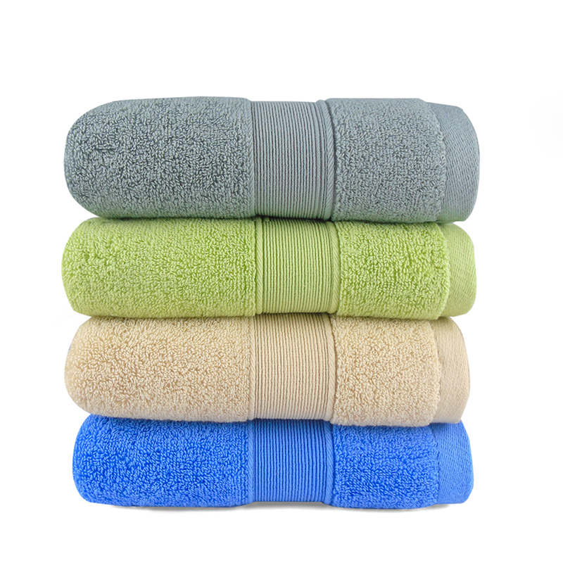 莺歌纯棉32股素色缎档加厚毛巾(75*35*2颜色随机)120g2条装 1盒高清大图