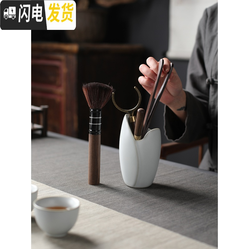 三维工匠旅行功夫茶具套装户外便携式快客杯一壶四杯家用茶盘茶壶茶杯日式 复古黑色提梁壶+玻璃茶海+黑色M四方茶盘 9件