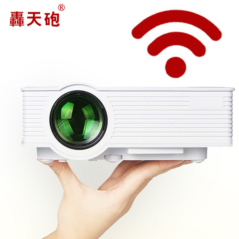 轰天炮gp9wifi升级版投影仪微型迷你高清家用1080p便携式投影机苹果