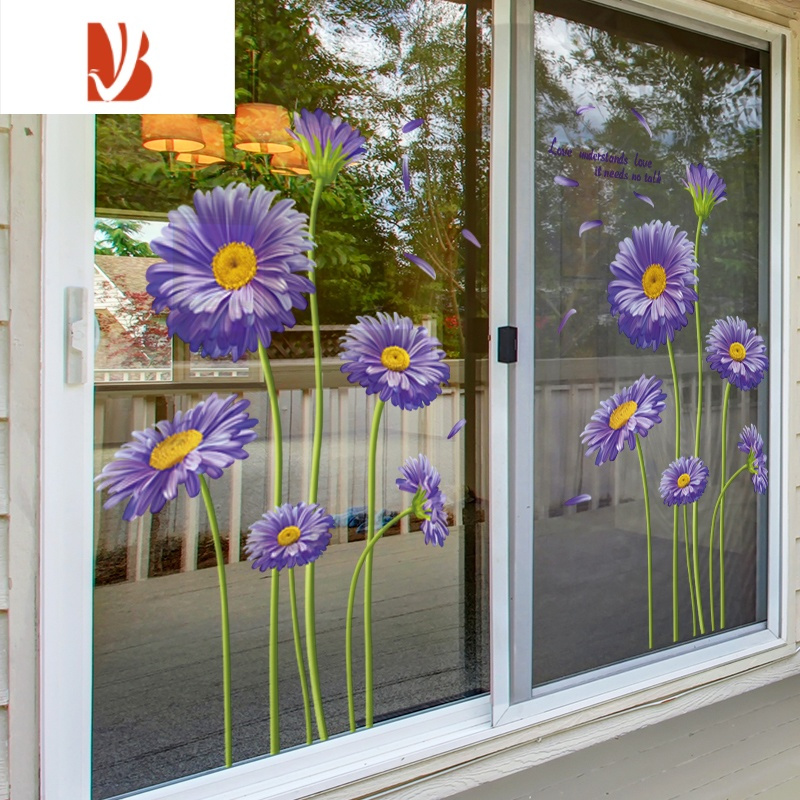 三维工匠创意3d立体墙贴画玻璃贴窗花贴阳台厨房门贴纸卫生间窗户贴花