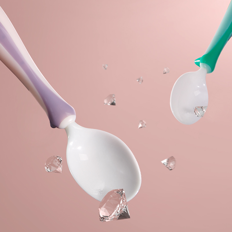 babycare 刮泥勺婴儿辅食 神器宝宝吃苹果泥刮勺子刮水果泥器工具 江户紫