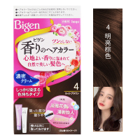 美源(MEIYUAN)花果香染发膏 4明亮棕色(日本进口染发剂 健康遮盖白发染发霜 男女兼用)