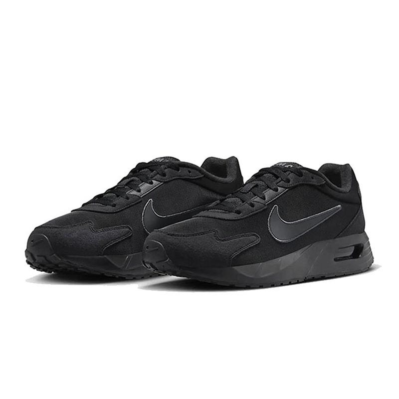 耐克春季男鞋AIR MAX SOLO运动鞋减震全黑复古跑步鞋DX3666-010