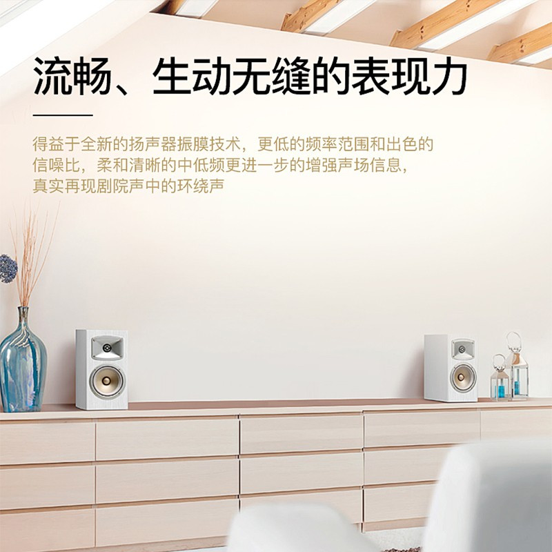 雅马哈(YAMAHA) NS-350 音箱套装 5.0声道木箱环绕影院 无源音箱 客厅音箱(五件套)黑色