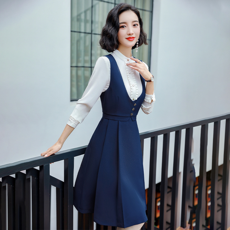 艳如飞幼师服装女幼儿园老师园服工作服面试职业套装教师衣服秋冬