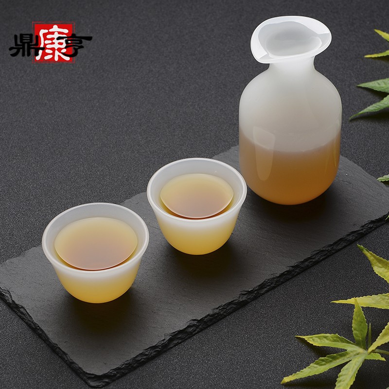 鼎亨琉璃玉仿玉分酒器小酒杯套装酒壶古典烈酒杯清酒中式酒具家用