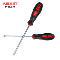 科信（kexin）橡胶柄十字螺丝批 磁性十字螺丝刀 起子改锥 6*200mm KX216200 1盒（12支/盒）