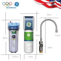 [品质精选]美国通用(GE)净水器VOC3000 家用厨下式直饮净水机 3000L大通量 保留矿物质适合长期饮用
