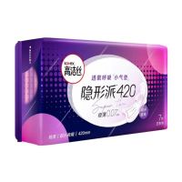 高洁丝隐形派卫生巾极薄棉柔420mm7片 *5包
