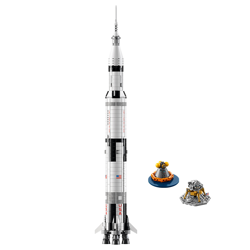 LEGO乐高 ideas系列美国宇航局a波罗土星五号 92176 模型收藏 复刻 14岁+ 玩具积木
