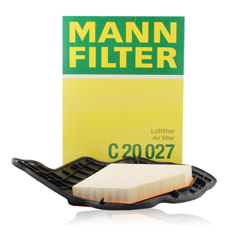 曼牌(MANN)空气滤C20027适配宝马5系GT/6系/7系/X5/X6 N63 B44A引擎组合
