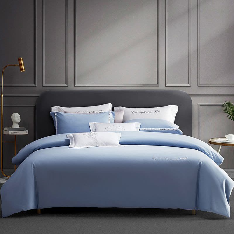 梦洁家纺 梦洁60S长绒棉四件套:海妍1010113021AX002图片