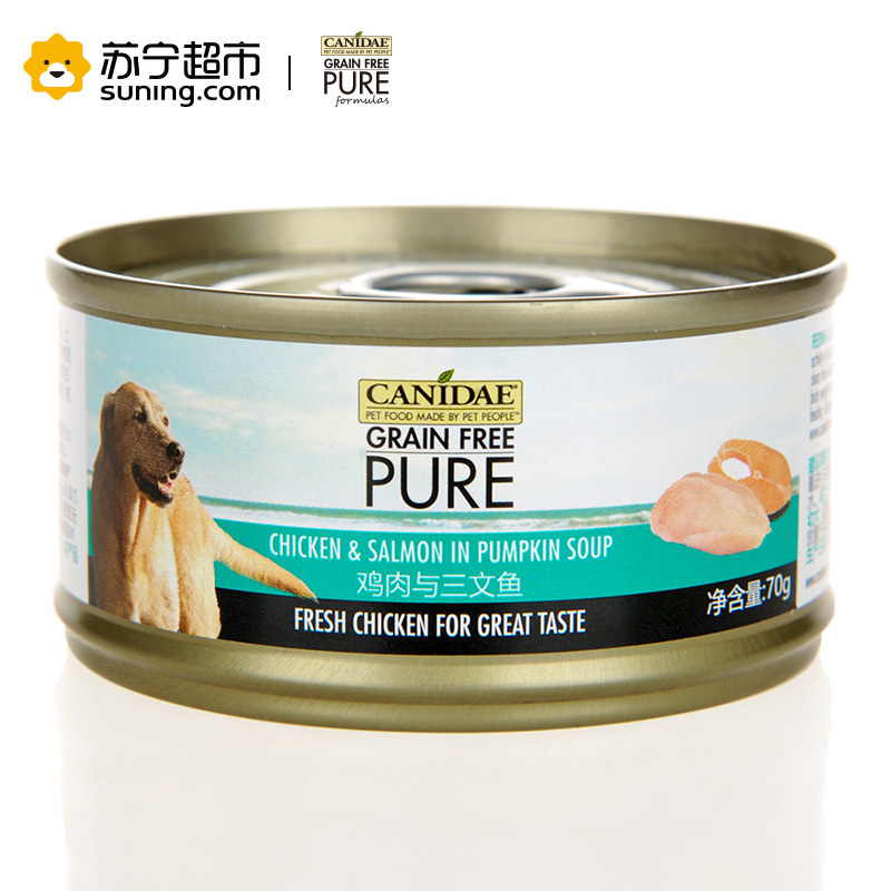 卡比狗罐头美国进口鸡肉与蔬菜犬主食罐头70g*24入整箱天然无谷犬湿粮狗零食拌粮