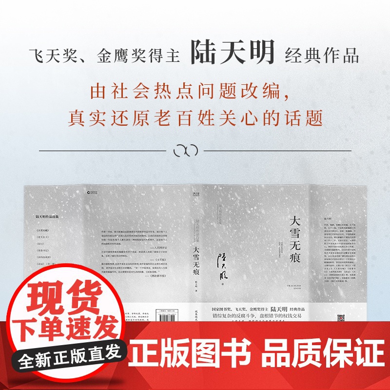 大雪无痕(飞天奖、金鹰奖得主陆天明经典作品,现象级电视剧《大雪无痕》原著小说)高级干部反腐题材小说高清大图
