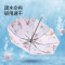 天堂 38066E 三折双层晴雨伞 双层防晒防紫外线太阳伞 遮阳伞中国风