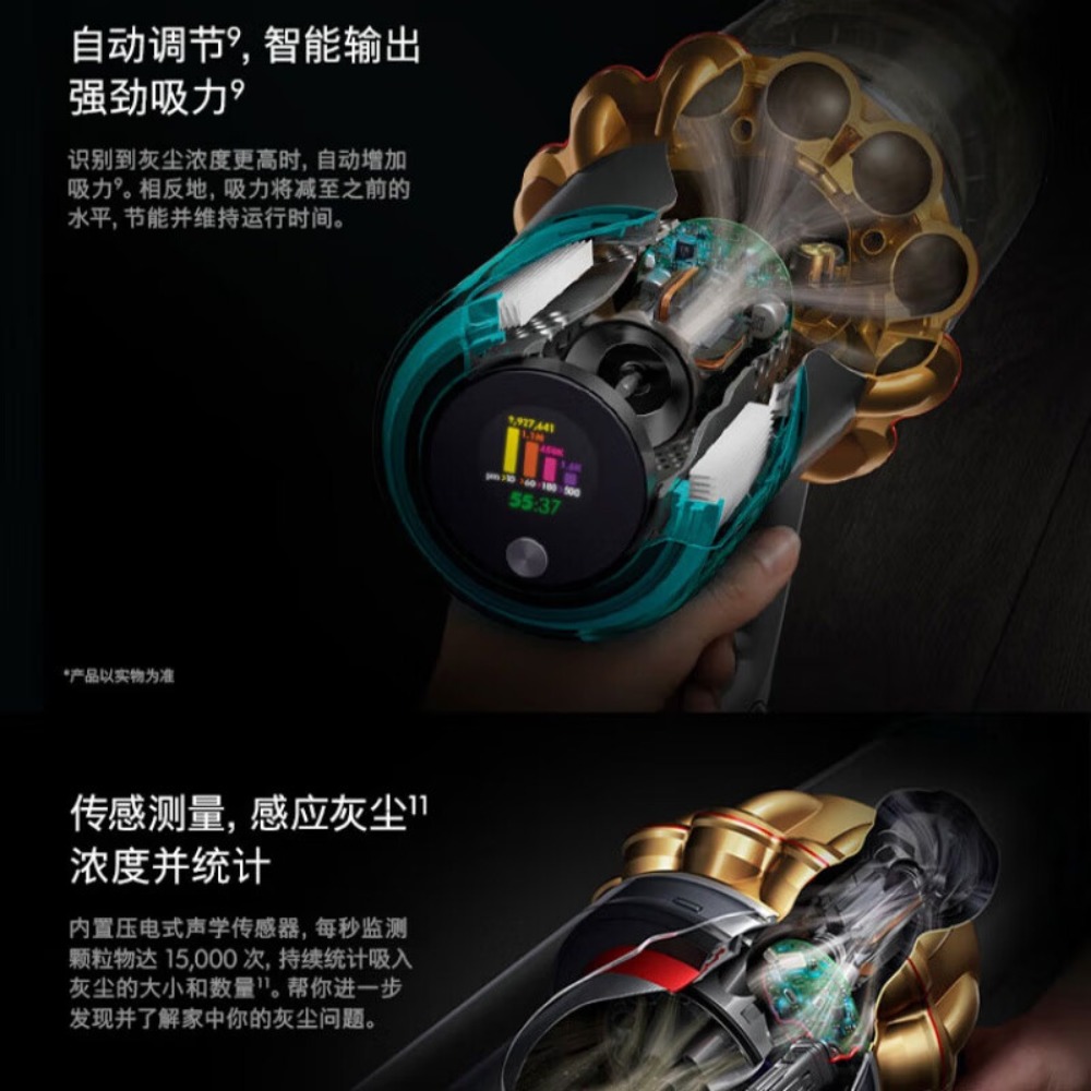 戴森(DYSON) V15 Detect Total Clean Extra 无绳吸尘器12个配件高清大图