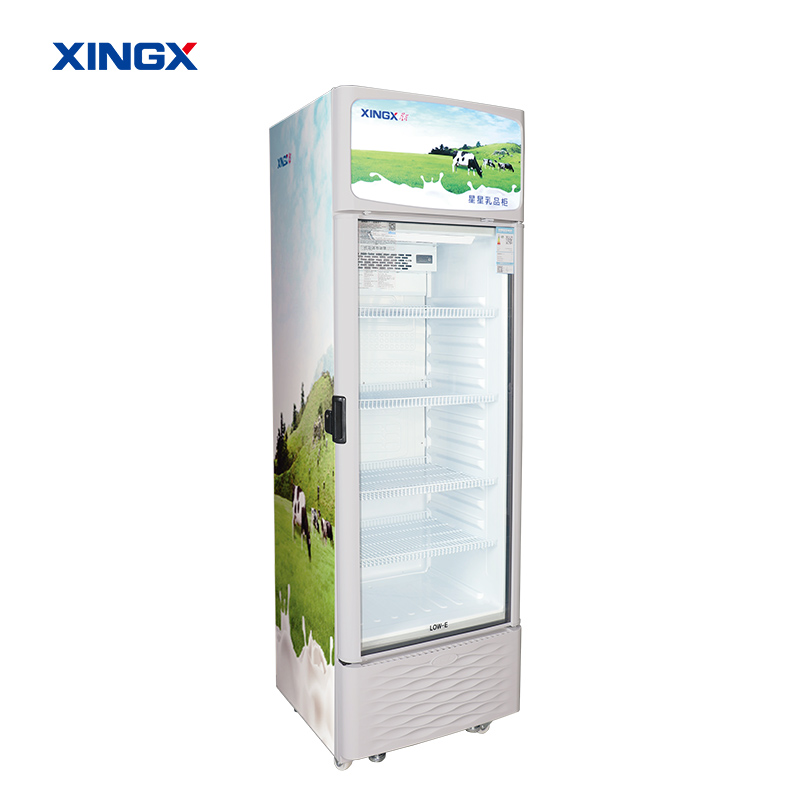 星星(XINGX)LSC-248FDM-TY乳品柜 展示柜 饮料柜 冷藏柜 商用立式冷柜 玻璃门 超市大容量冰箱高清大图