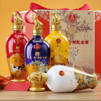 五粮液股份公司出品 戊戌狗年生肖纪念酒 52度 500ml礼盒4瓶装