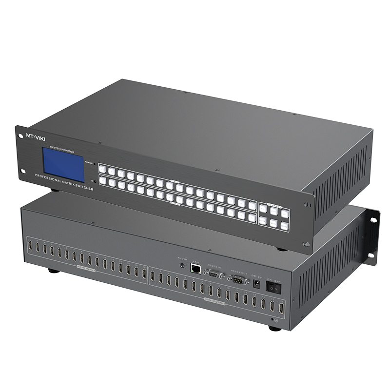 迈拓维矩 MT-HD1616L 高清hdmi矩阵16进16出4K电脑笔服务器会议音视频监控数字HDCP解码器分配器切换器高清大图