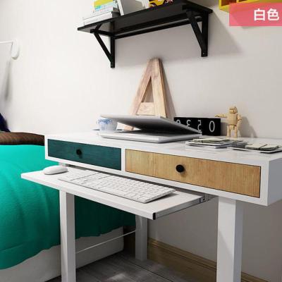 特价电脑桌键盘托架电脑桌配件木质托盘静音吊装二节轨滑道键盘拖 暖白色 普通27*54平板