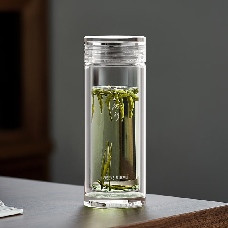 思宝(SIBAO)高山流水玻璃杯办公杯360m高清大图