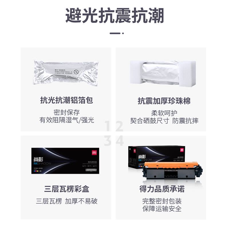 得力M-CRG047T激光碳粉盒易加粉(黑色) (支)图片