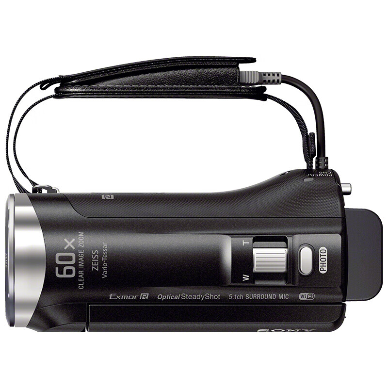 索尼(SONY)HDR-CX450 高清数码摄像机 光学防抖30倍光学变焦 蔡司镜头(含256G卡+备电+单肩包+三脚架高清大图