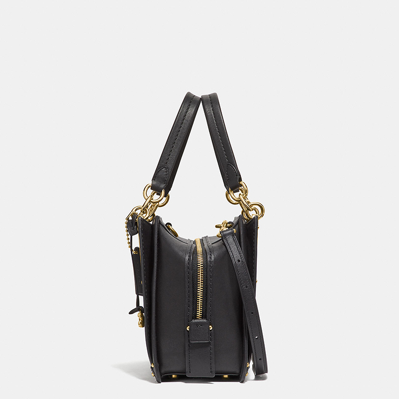 【直营】蔻驰(COACH)拼色DREAMER系列牛皮拉链款手提包单肩包斜挎包 女包 软高清大图