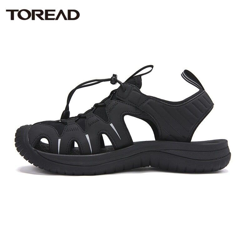 探路者包头沙滩鞋女士户外包头洞洞凉鞋春夏季户外防滑耐磨超轻便软底旅行休闲涉水织带运动凉鞋图片