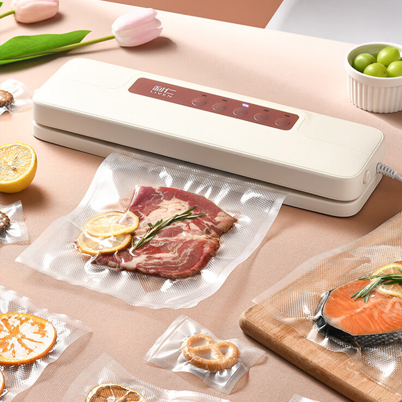 利仁封口机抽真空包装机家用大吸力干湿两用FKJ-A3861高清大图