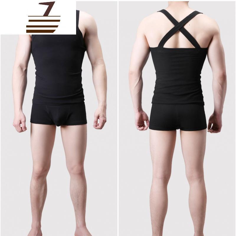 newlake时尚潮流性感男士吊带背心健美性感弹力棉织背心粗罗纹男式