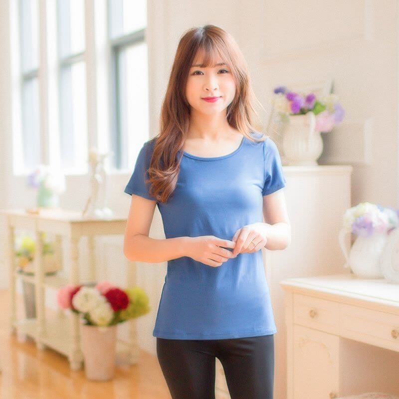 迪鲁奥(DILUAO)孕妇哺乳背心纯棉夏季短袖吊带喂奶衣上衣产后哺乳衣打底莫代尔图片