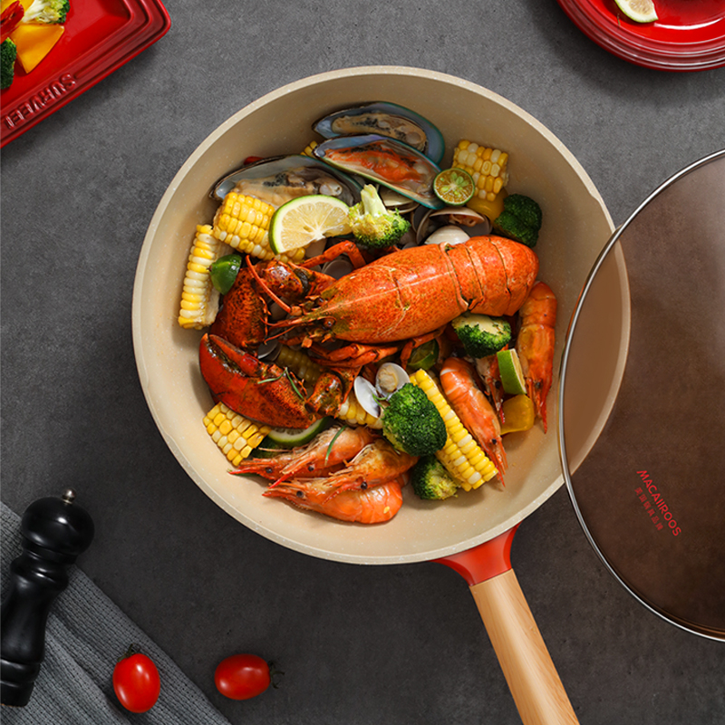 迈卡罗(Macaiiroos) 红标合金炒锅MC-C30L6 30cm高清大图