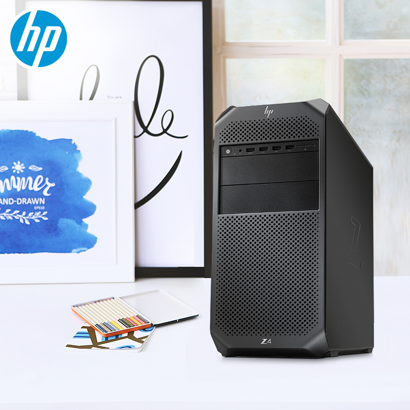 惠普(HP)Z4 G4商用工作站 (Intel Xeon W-2102 2.9 2400MHz 8.25 4C 8G 1T P2000 5G 独显 DVDRW 黑色)
